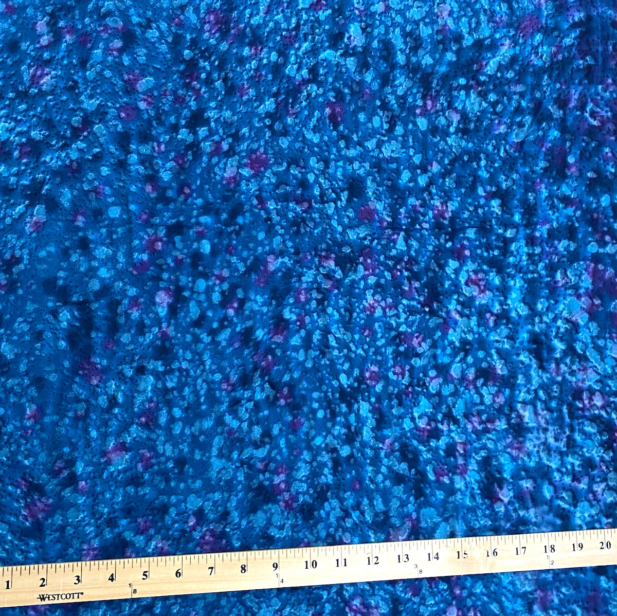 3/4 Yard Piece, Midnight Pacific / Purple Rain Hand-Dyed Rayon Challis #541