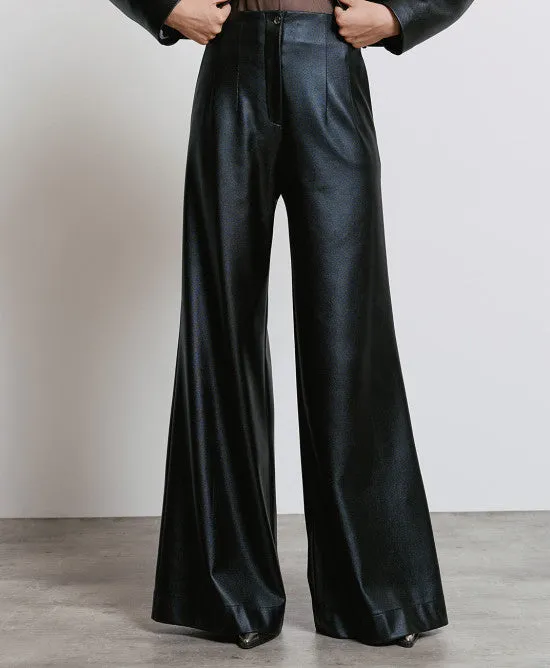 Access Fashion Black Shimmery Textured Trouser