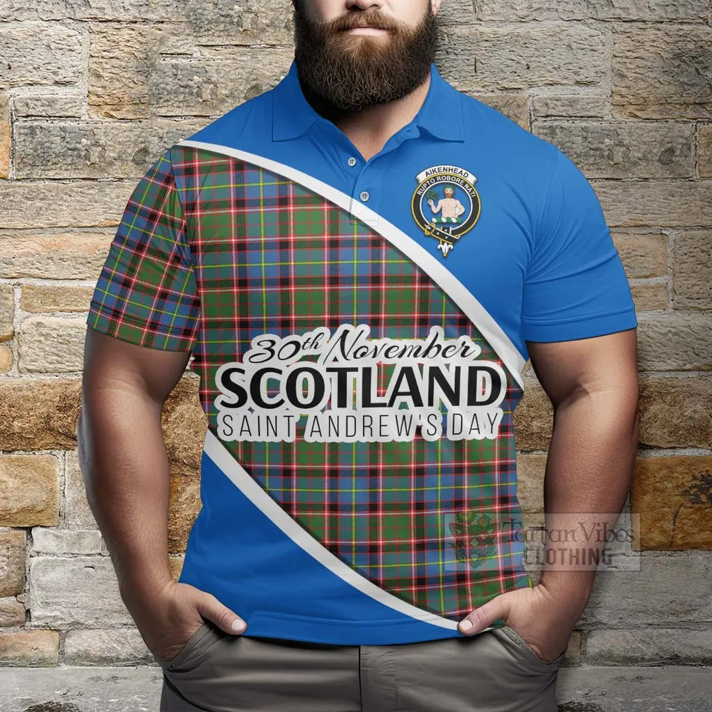 Aikenhead Family Crest Tartan Polo Shirt Celebrate Saint Andrew's Day in Style