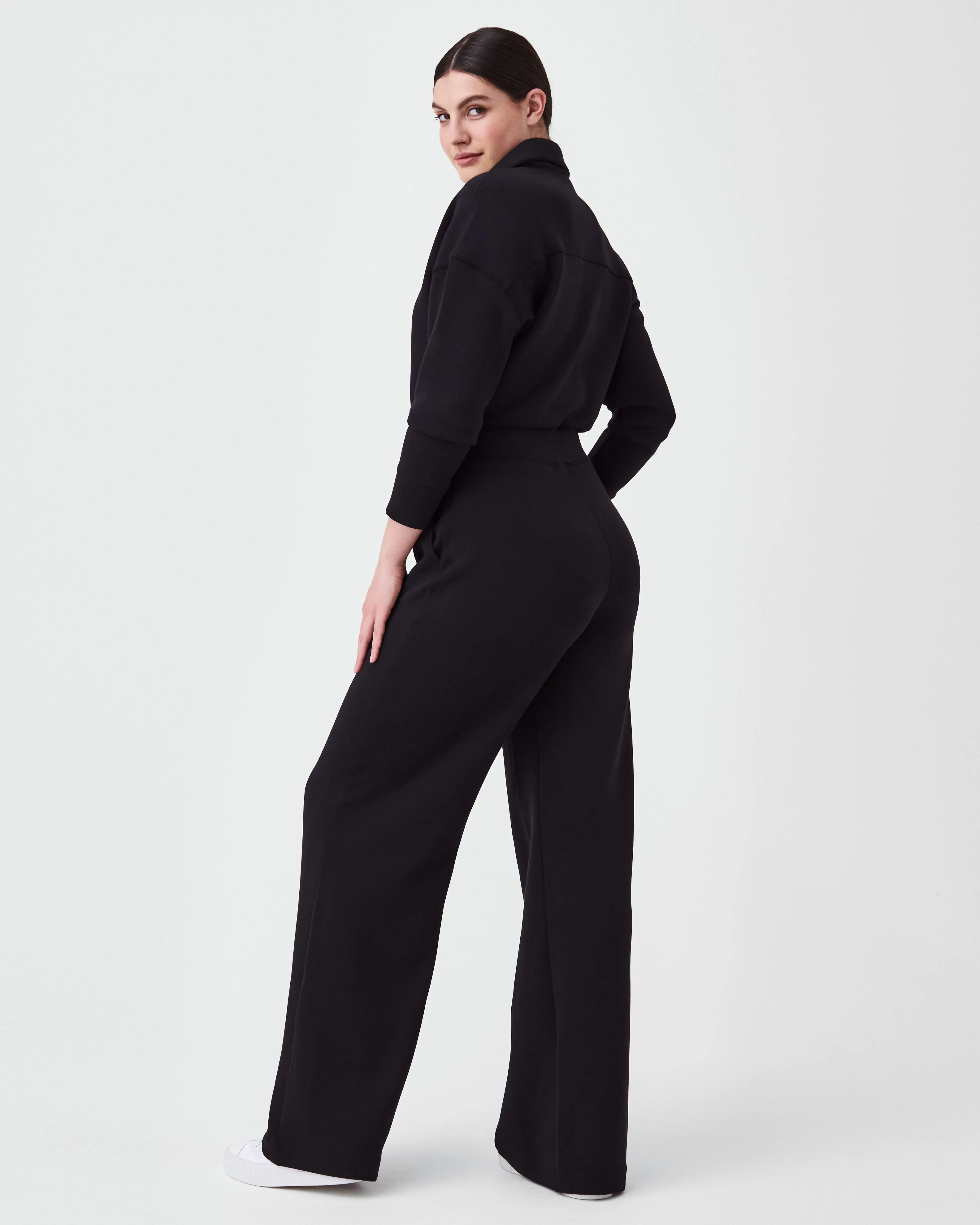 AirEssentials Long Sleeve Wide Leg Jumpsuit