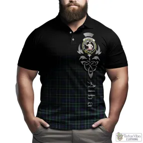 Allardice Tartan Polo Shirt Featuring Alba Gu Brath Family Crest Celtic Inspired