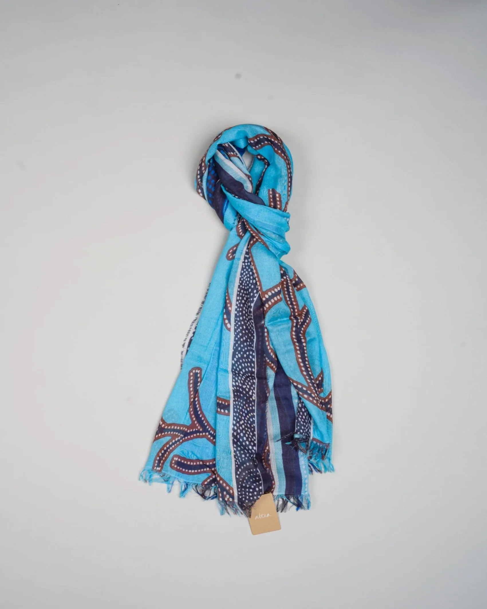 Altea Printed Scarf / Blue