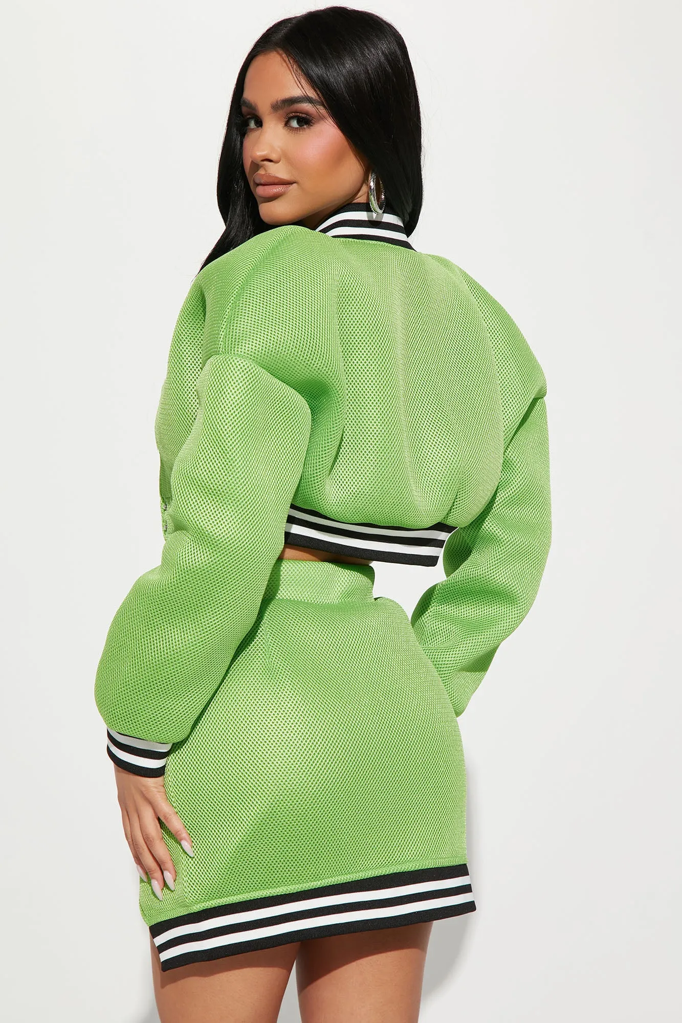 Always A Vibe Skirt Set - Lime