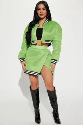 Always A Vibe Skirt Set - Lime