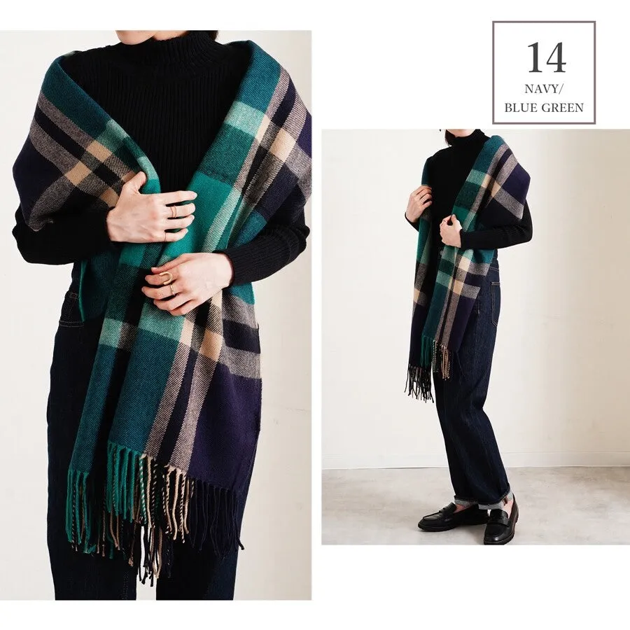 An-Lure | Plaid Large Scarf Mitis