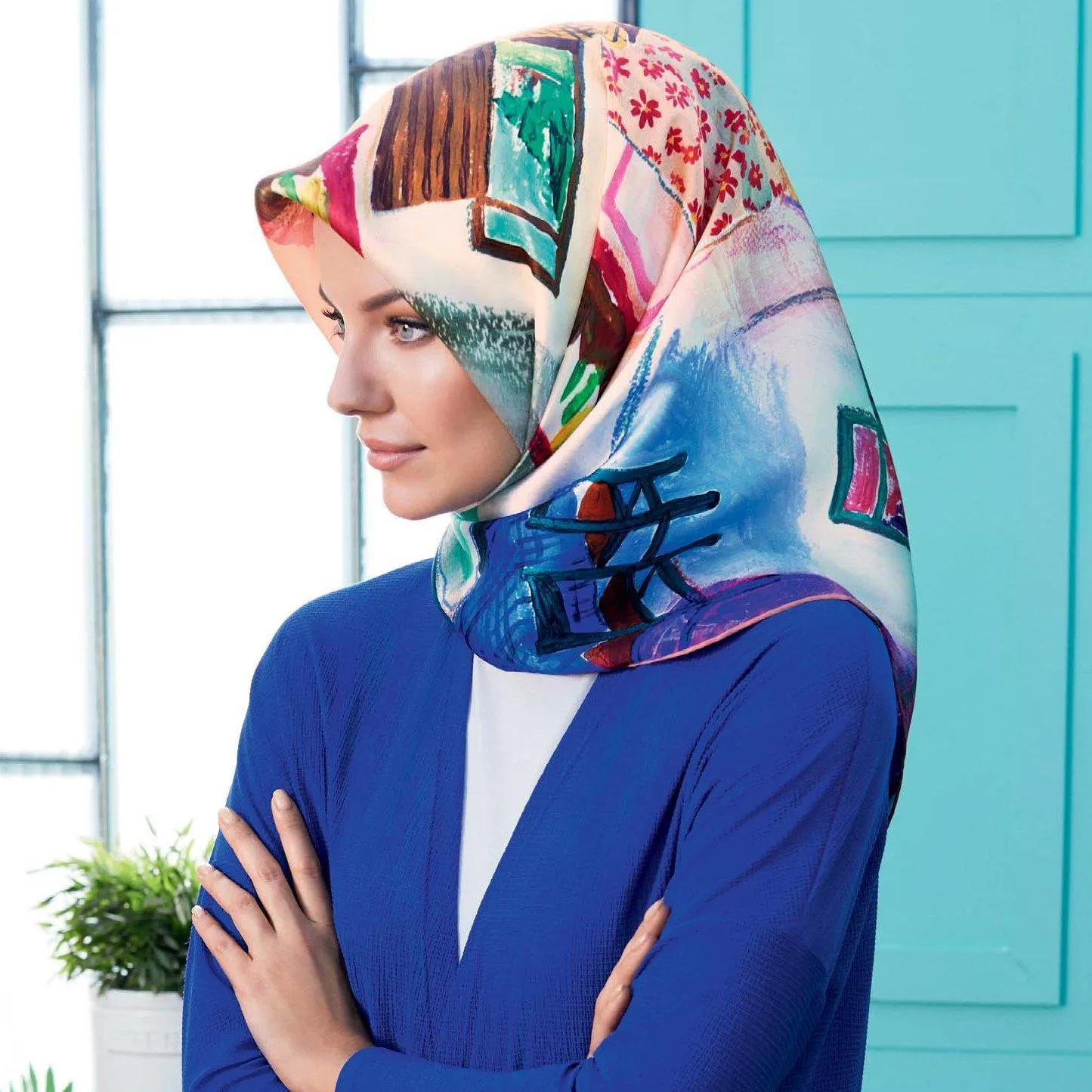 Armine Alia Stylish Silk Head Scarf