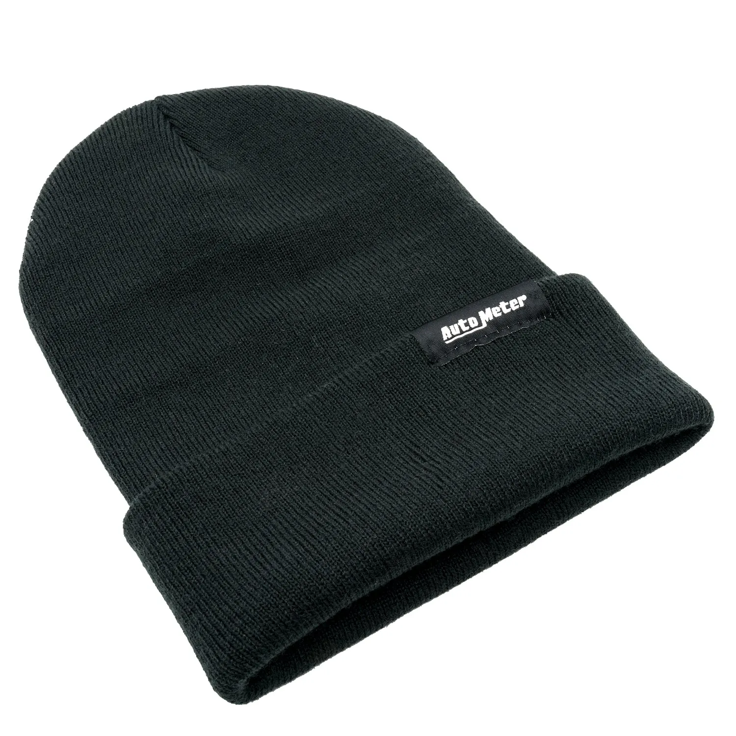 AutoMeter 0443 HAT; KNIT; BLACK; FOLD CUFF; AUTOMETER