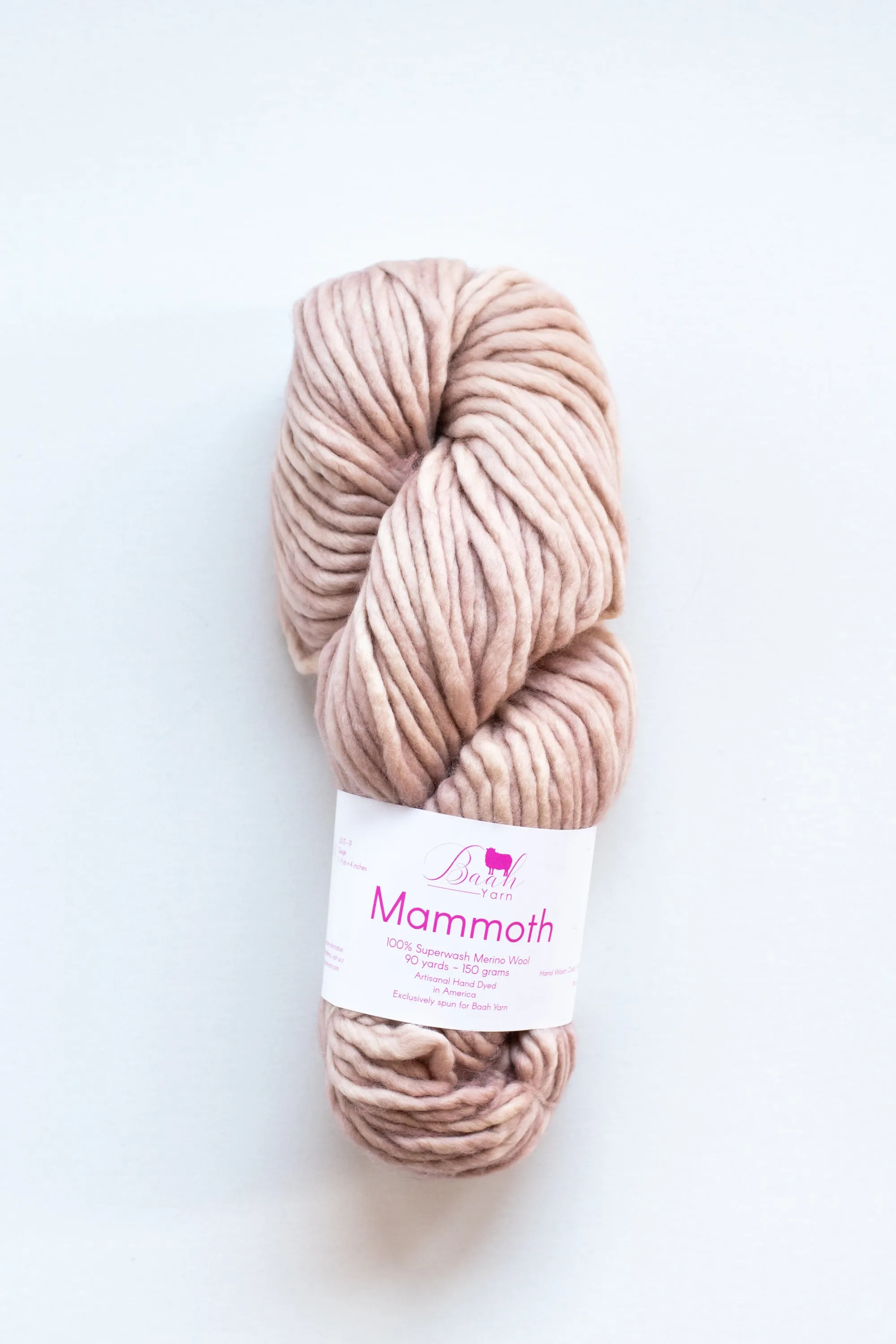 Baah Yarn Mammoth, Super Bulky Merino Wool Yarn