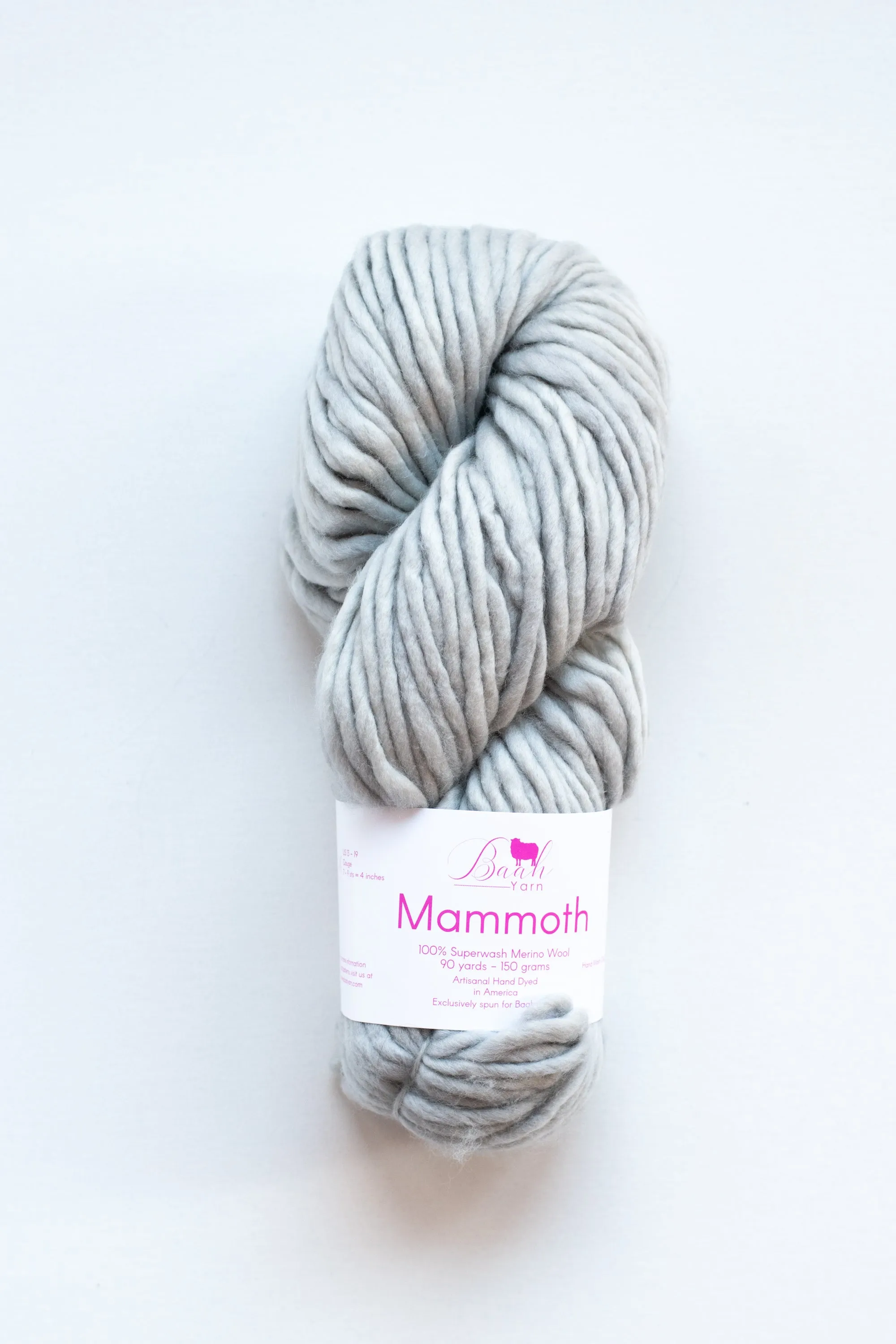 Baah Yarn Mammoth, Super Bulky Merino Wool Yarn