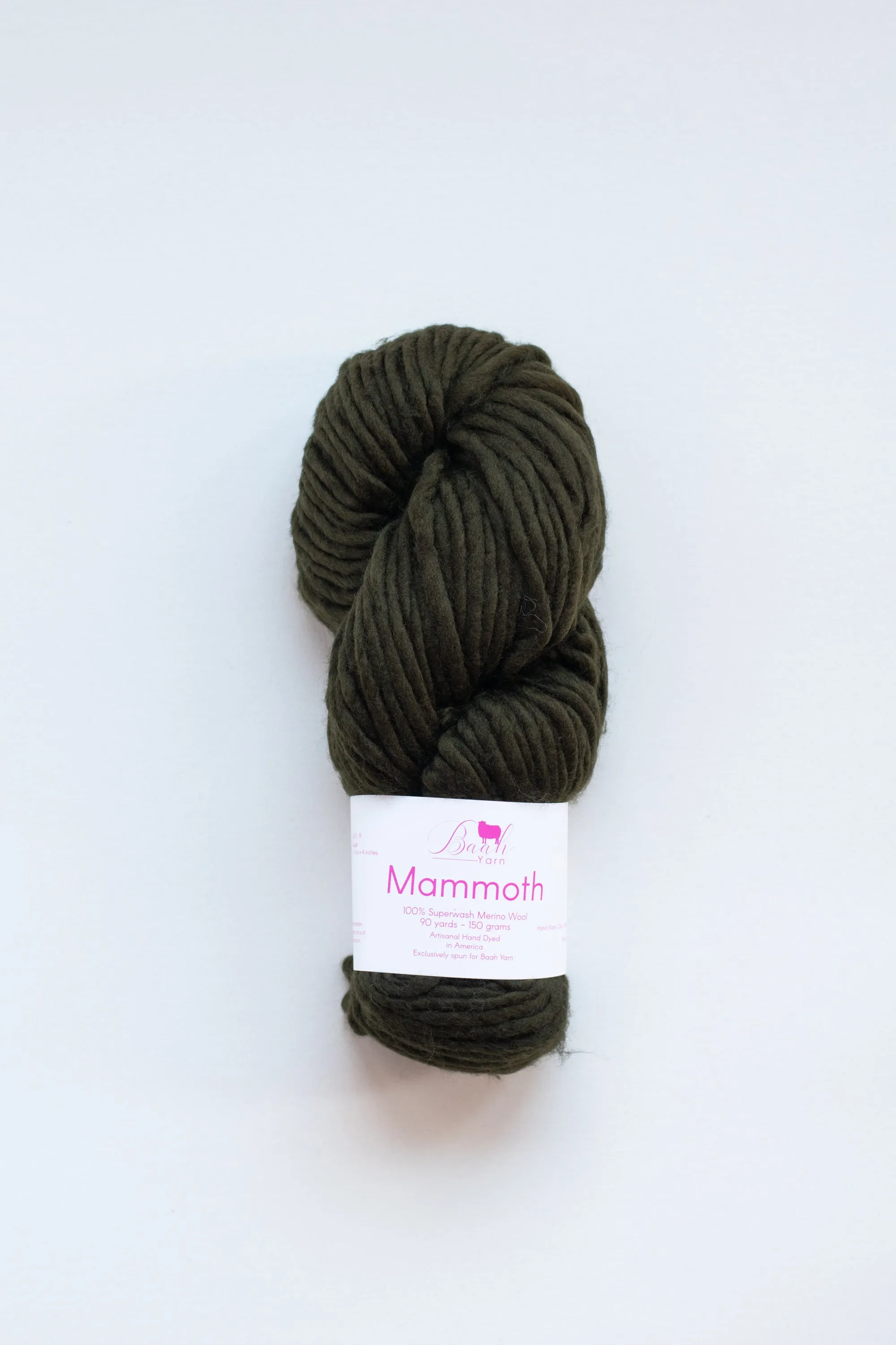 Baah Yarn Mammoth, Super Bulky Merino Wool Yarn