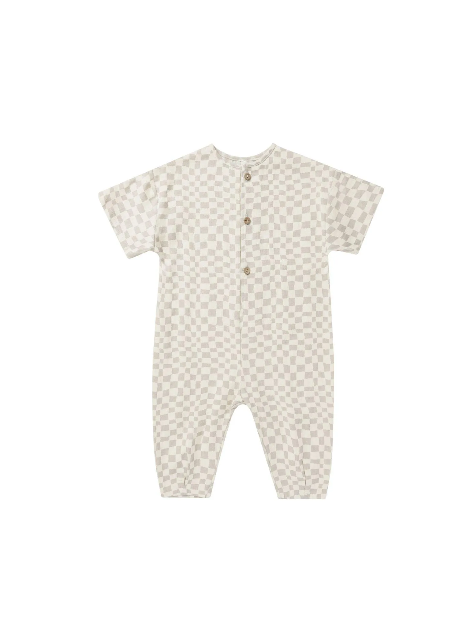 Baby Boy Jumpsuits and Rompers | Hayes- Dove Check | Rylee and Cru