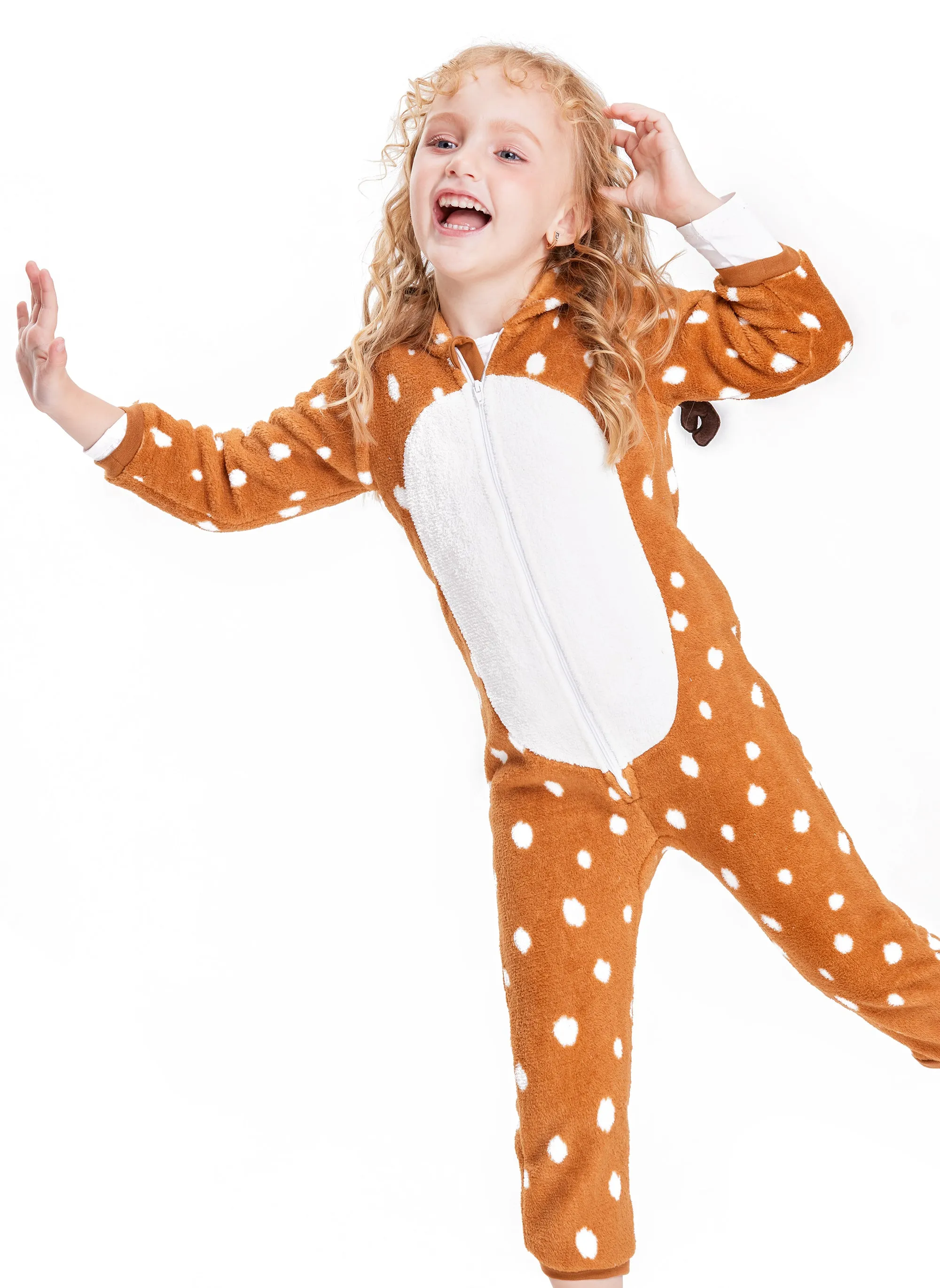 Baby Girls Boys Onesie Unisex Deer Romper Jumpsuit Animal Halloween Costume Pajamas