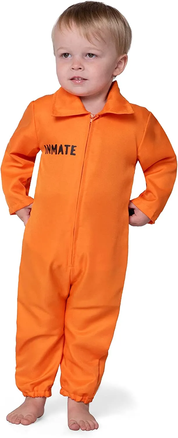 Baby modern orange prison uniform costume - Child