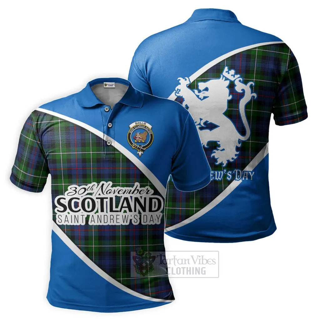 Baillie (Bailey) Family Crest Tartan Polo Shirt Celebrate Saint Andrew's Day in Style