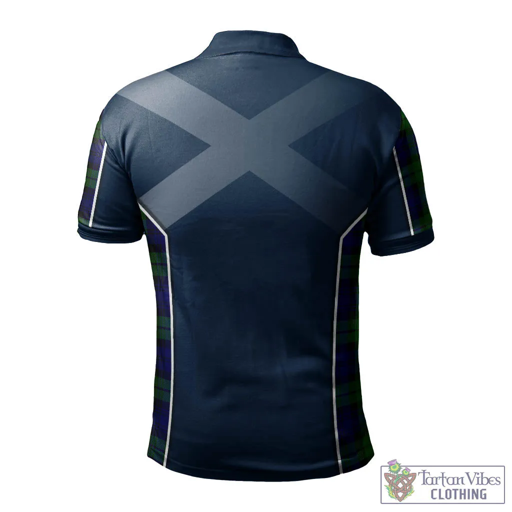 Bannatyne Tartan Men's Polo Shirt with Family Crest and Scottish Thistle Vibes Sport Style