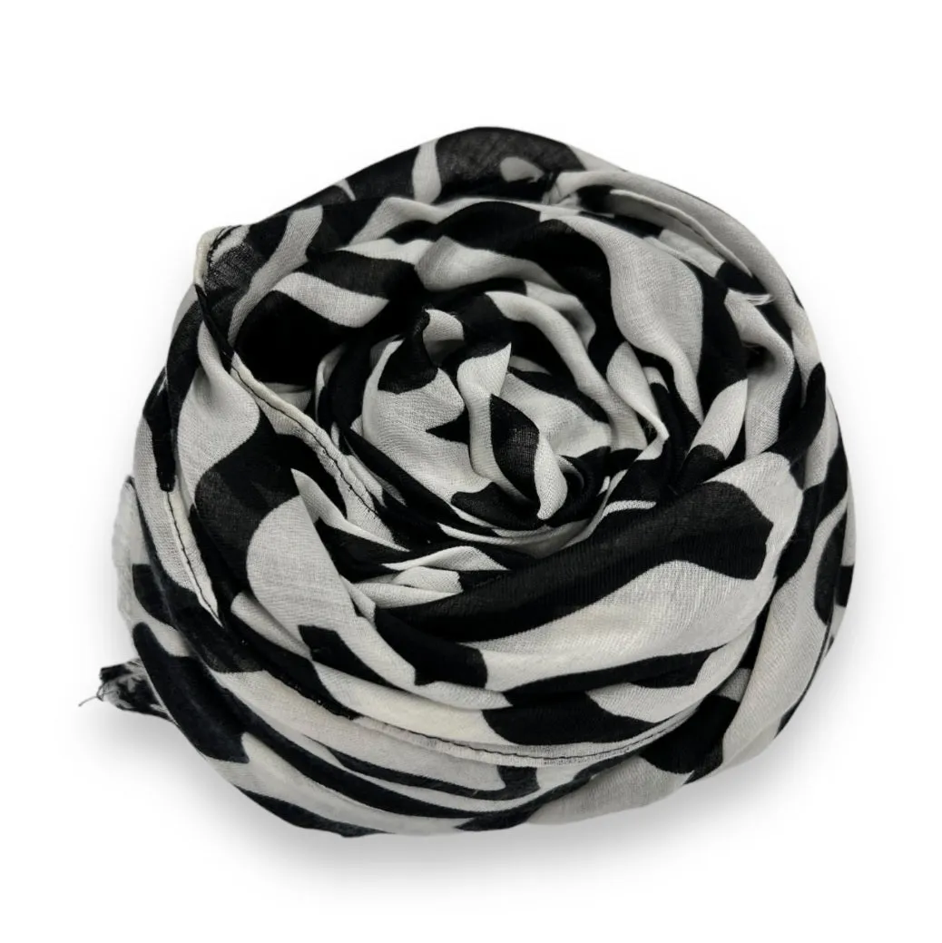 Black Swirl Scarf