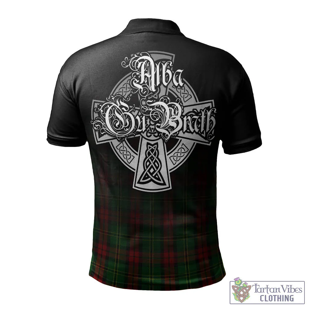 Blackstock Hunting Tartan Polo Shirt Featuring Alba Gu Brath Family Crest Celtic Inspired