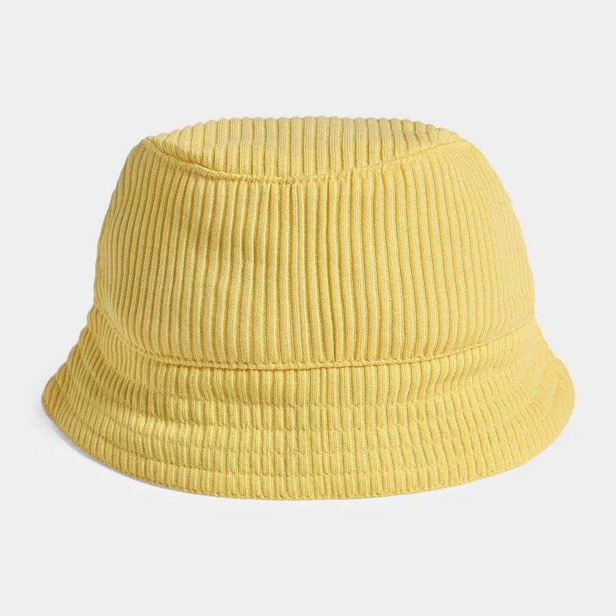 Bloom Solid Yellow Bucket Hat