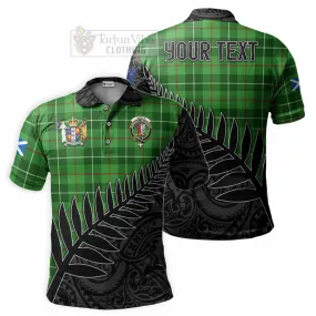 Boyle Crest Tartan Polo Shirt with New Zealand Silver Fern Half Style