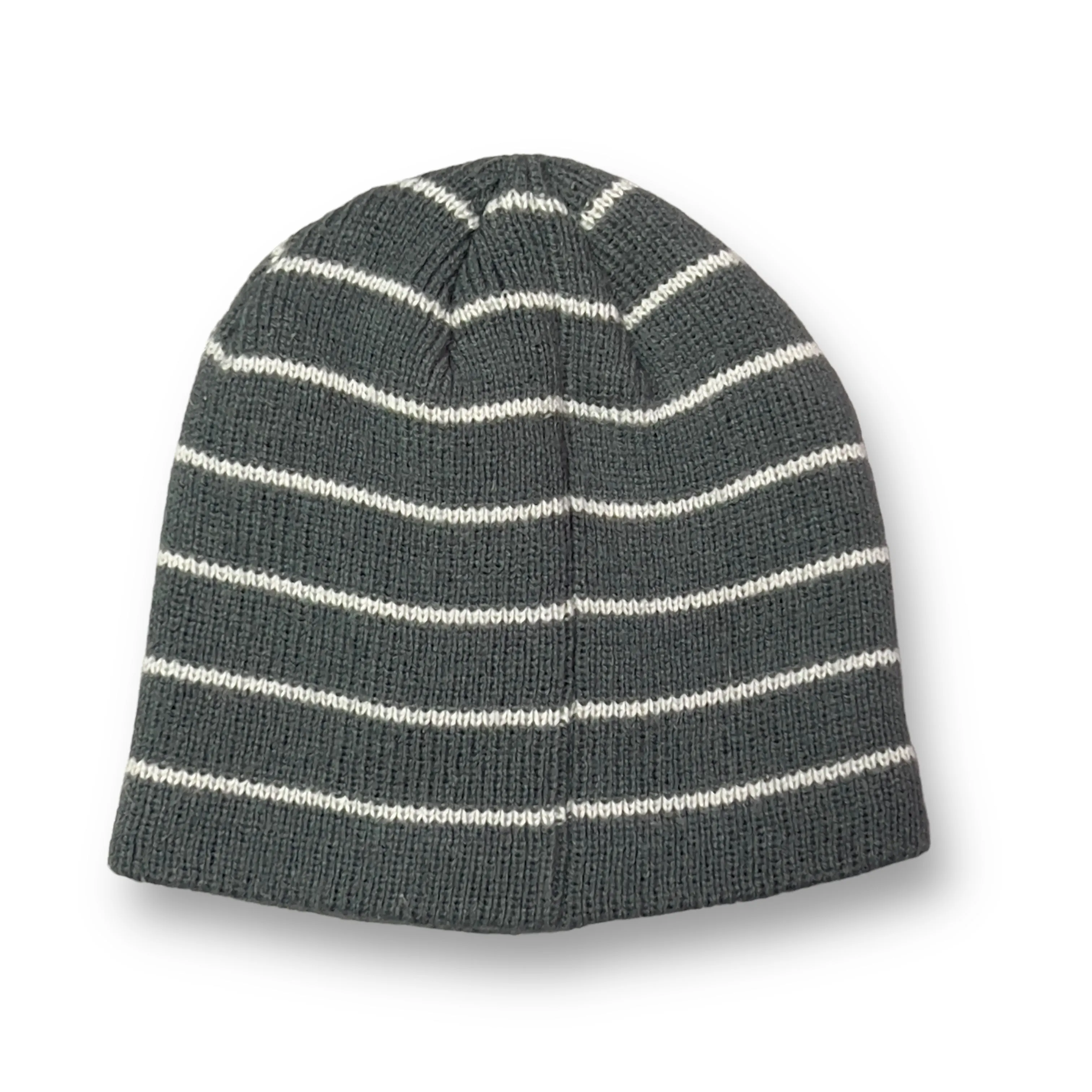 Boys Nike Size Youth Gray Knit Embroidered Logo Beanie Hat