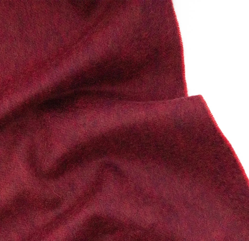 Burgundy Pure Cashmere Sandford Scarf