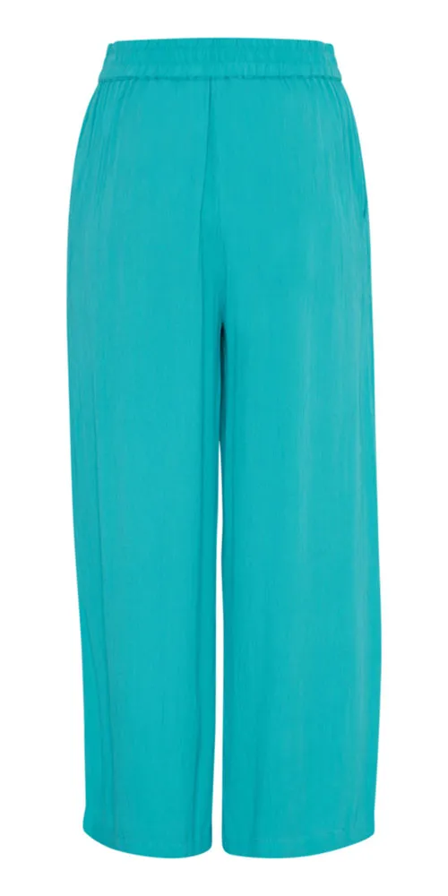 B.Young Lightweight Cropped Pants, aqua blue