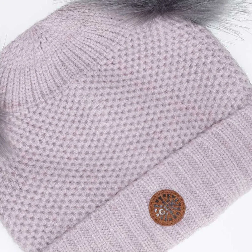 Calikids Cashmere-Feel Soft Touch Pom Pom Winter Hat