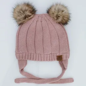 CaliKids® Cotton Kint Pompom Hat