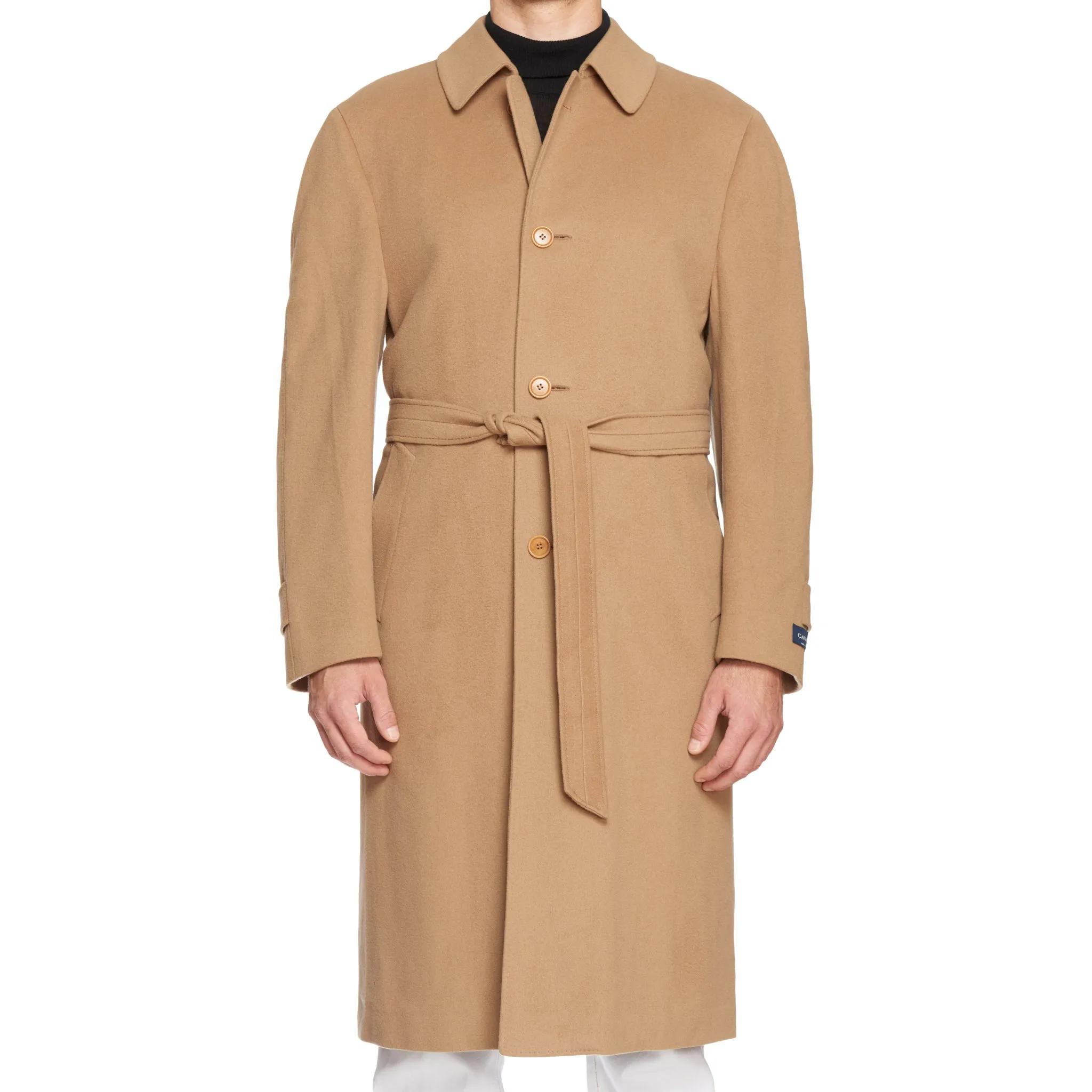 CANALI Handmade Tan Loro Piana Wool-Cashmere Overcoat XXL NEW US 46