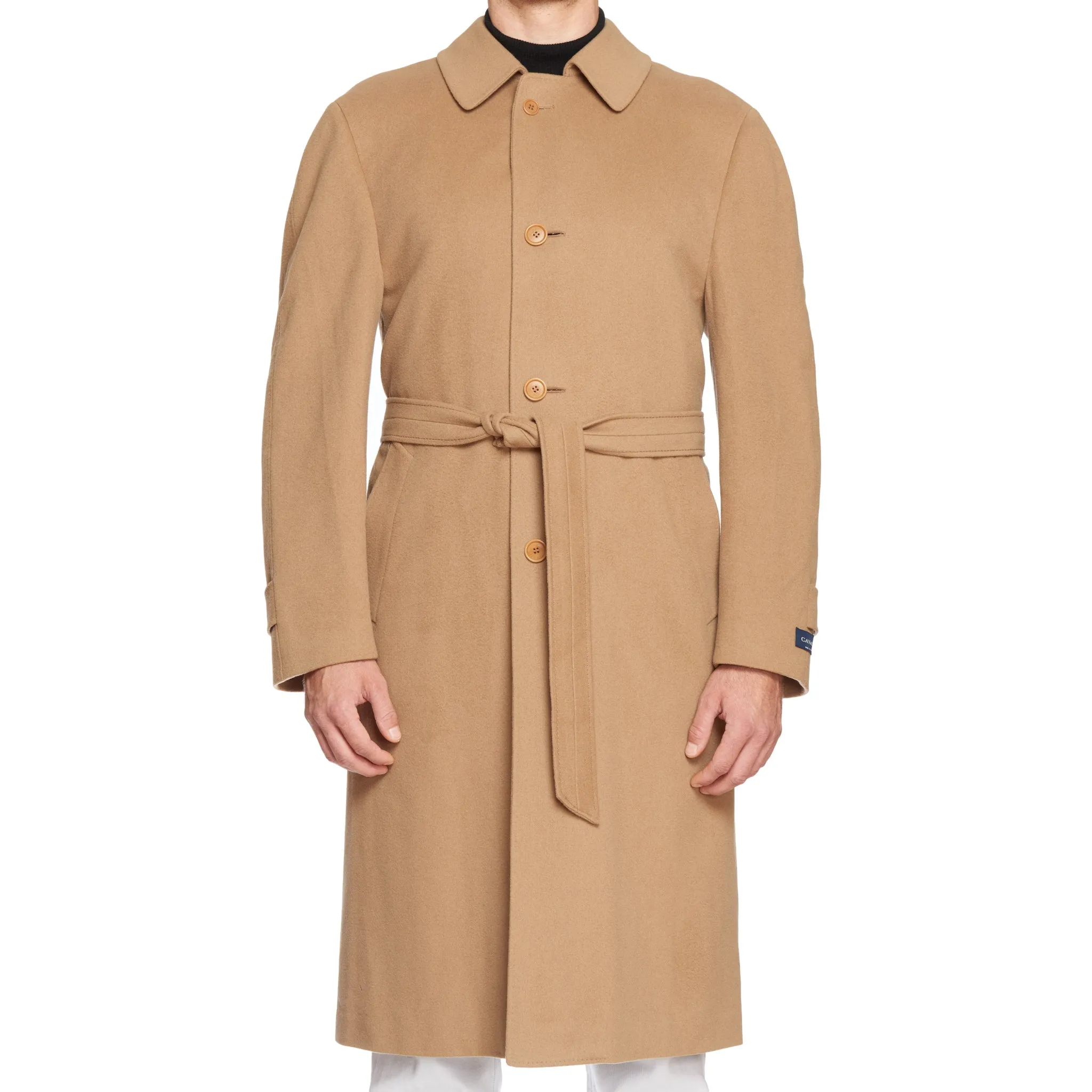 CANALI Handmade Tan Loro Piana Wool-Cashmere Overcoat XXL NEW US 46