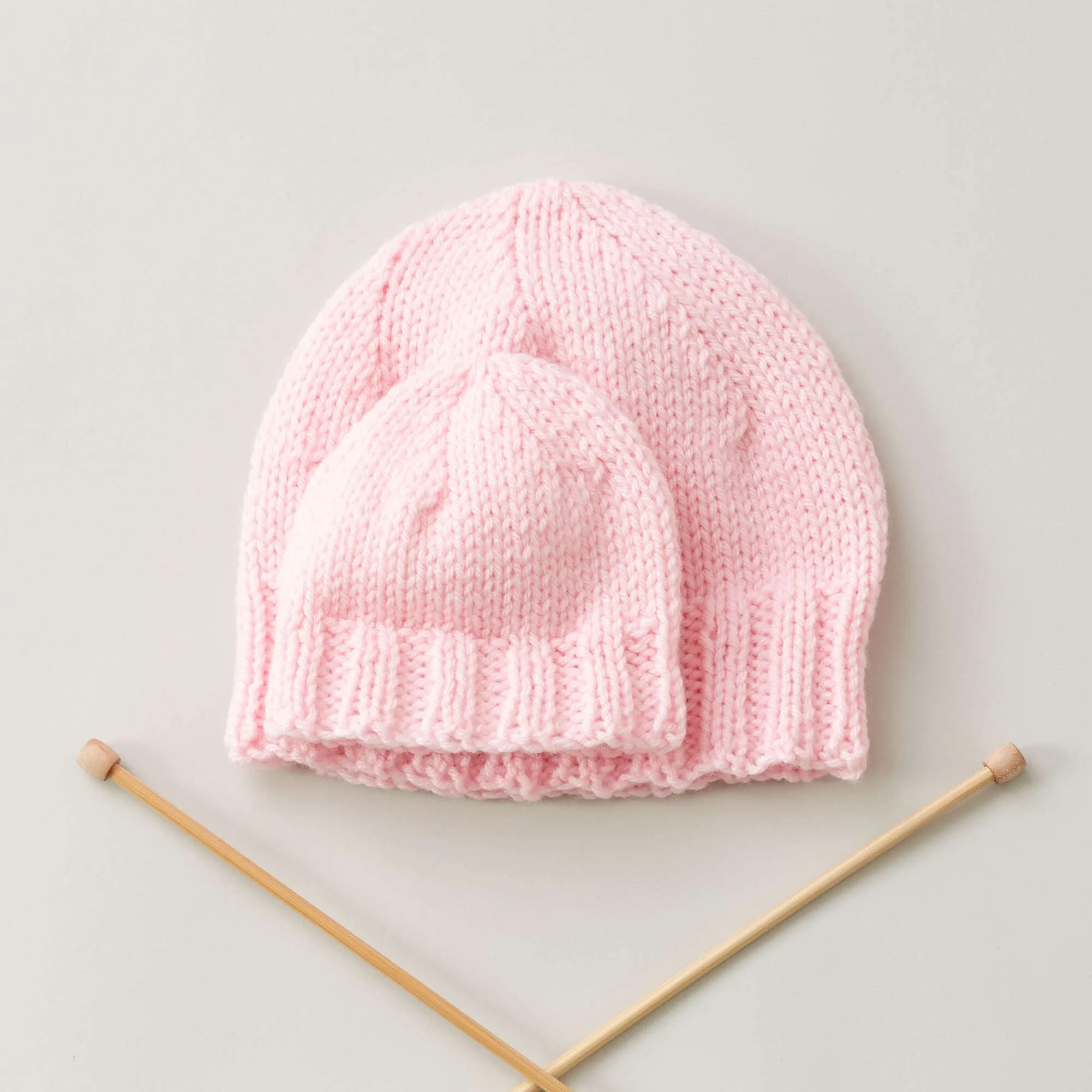 Caron Preemie To Toddler Size Knit Hats