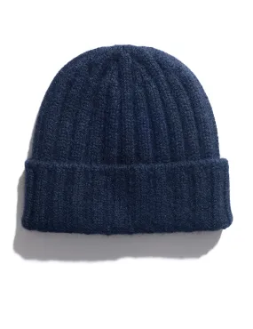 Cashmere Beanie - Navy