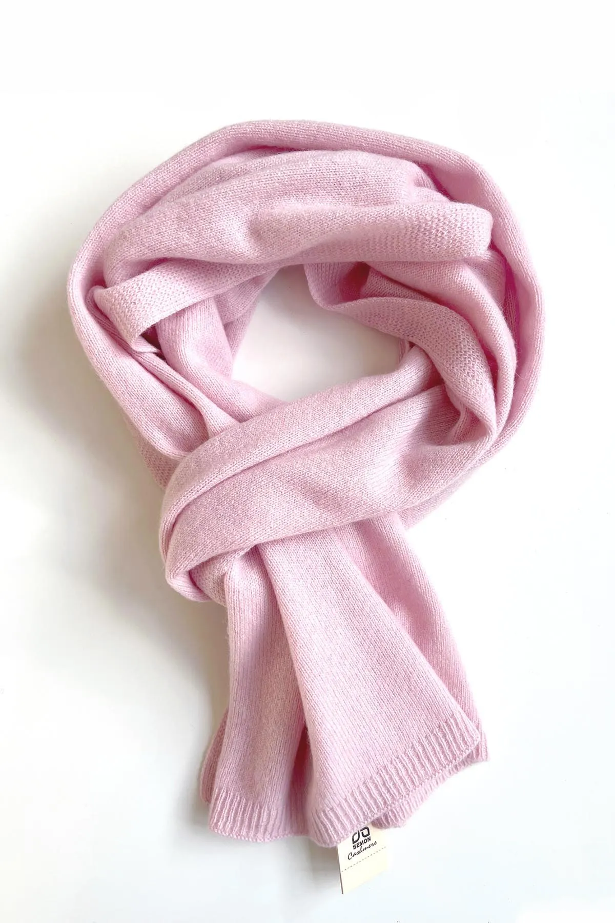 Cashmere scarf in Pale pink