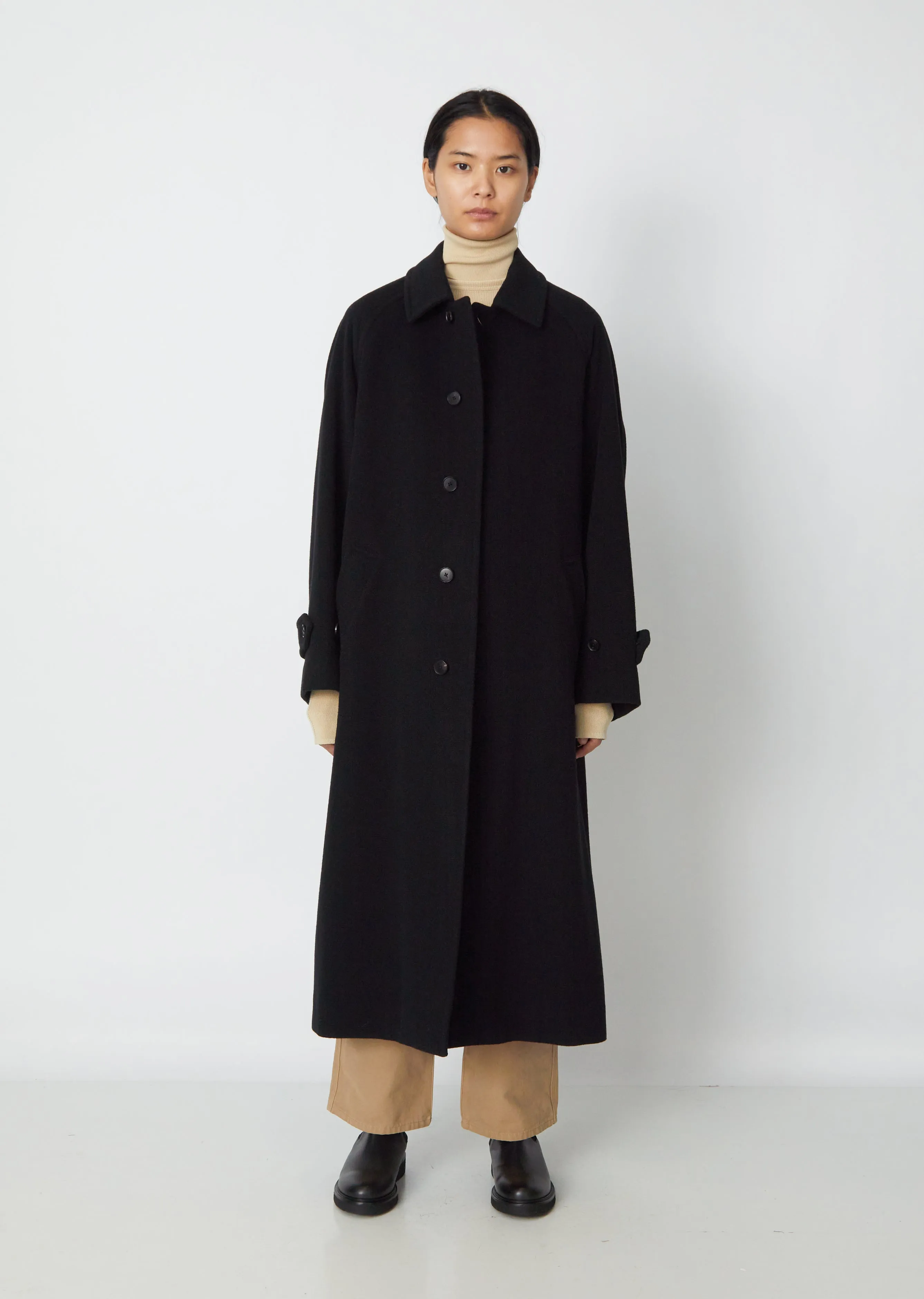 Cashmere Wool Collar Coat