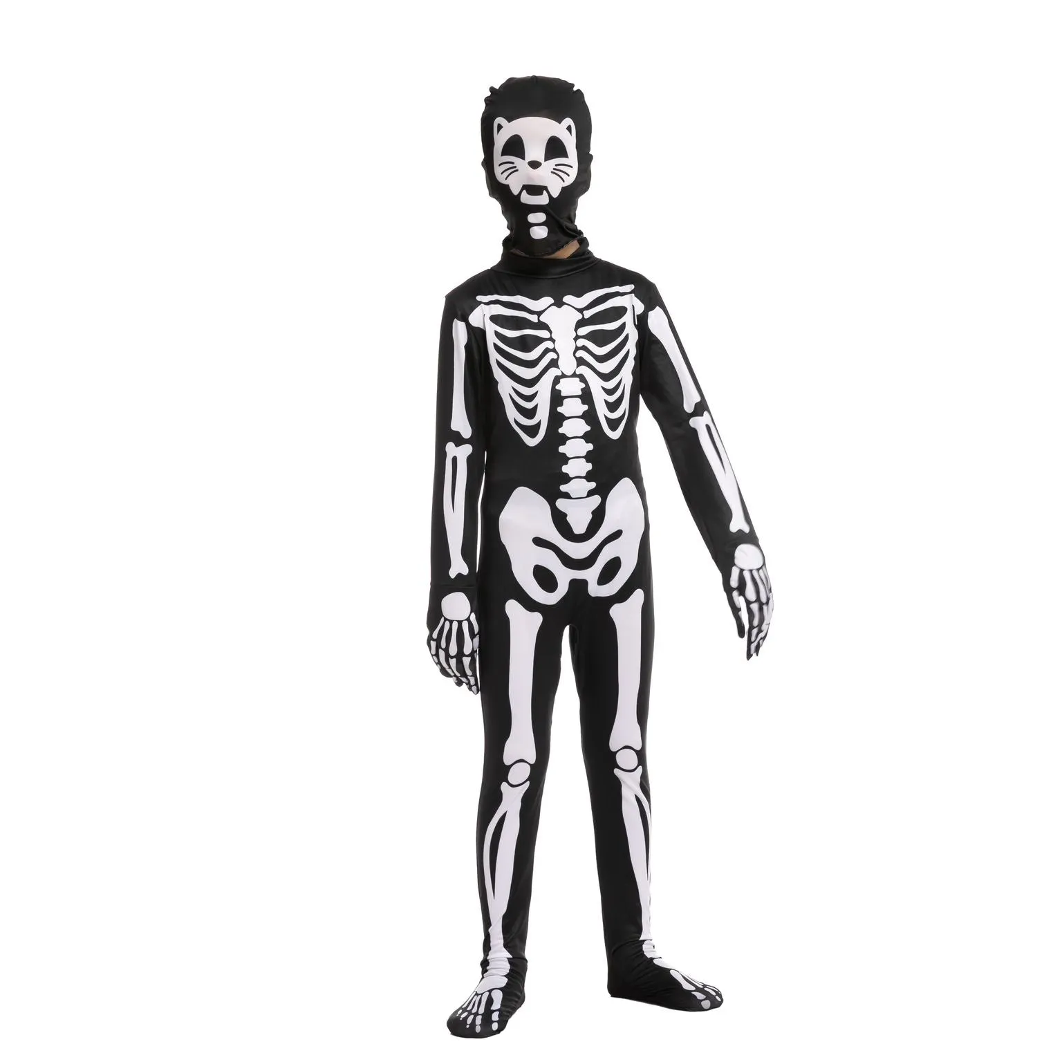 Cat Skeleton Costume for Role Play Cosplay- Child