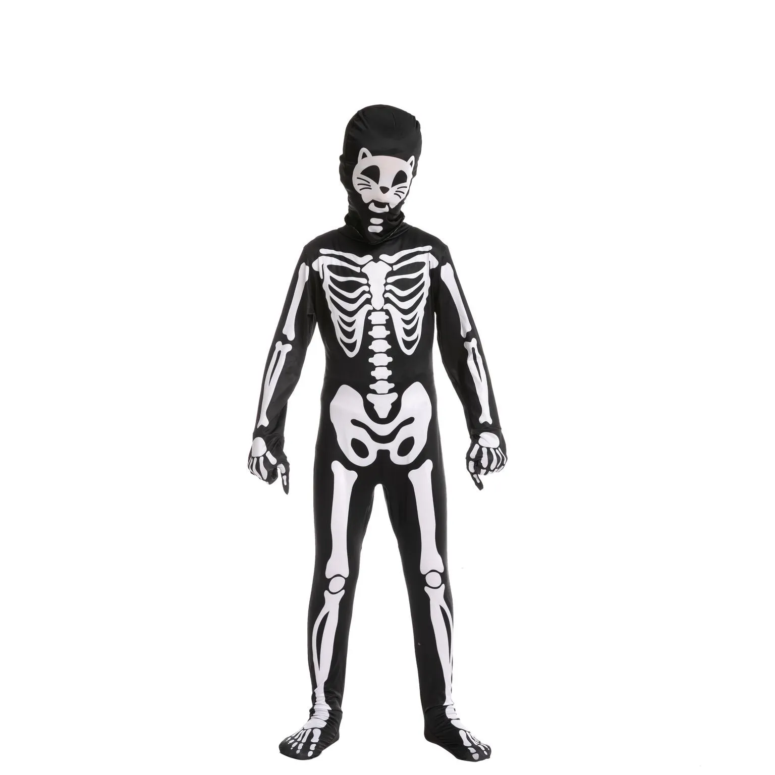 Cat Skeleton Costume for Role Play Cosplay- Child