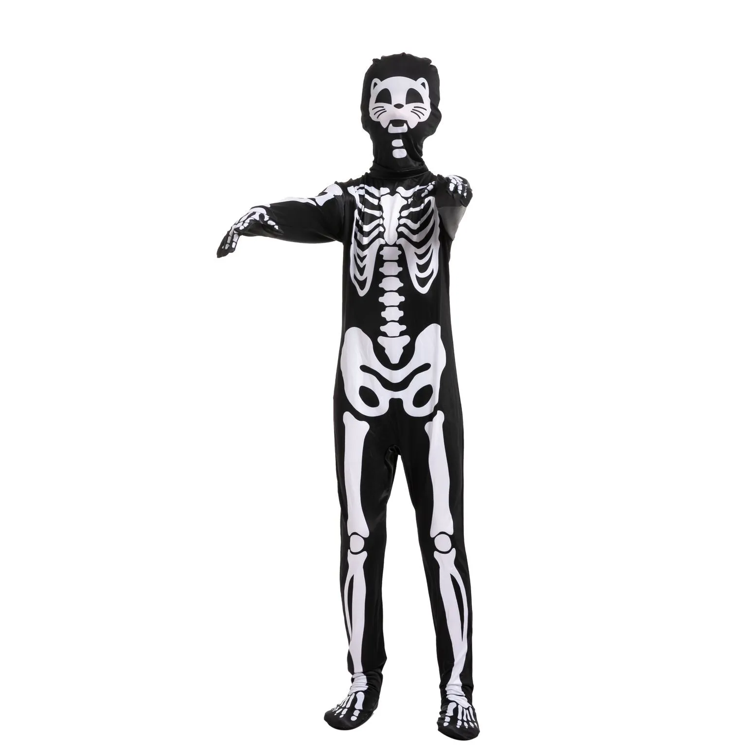 Cat Skeleton Costume for Role Play Cosplay- Child