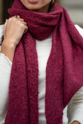 C.C. Scarf in Burgundy