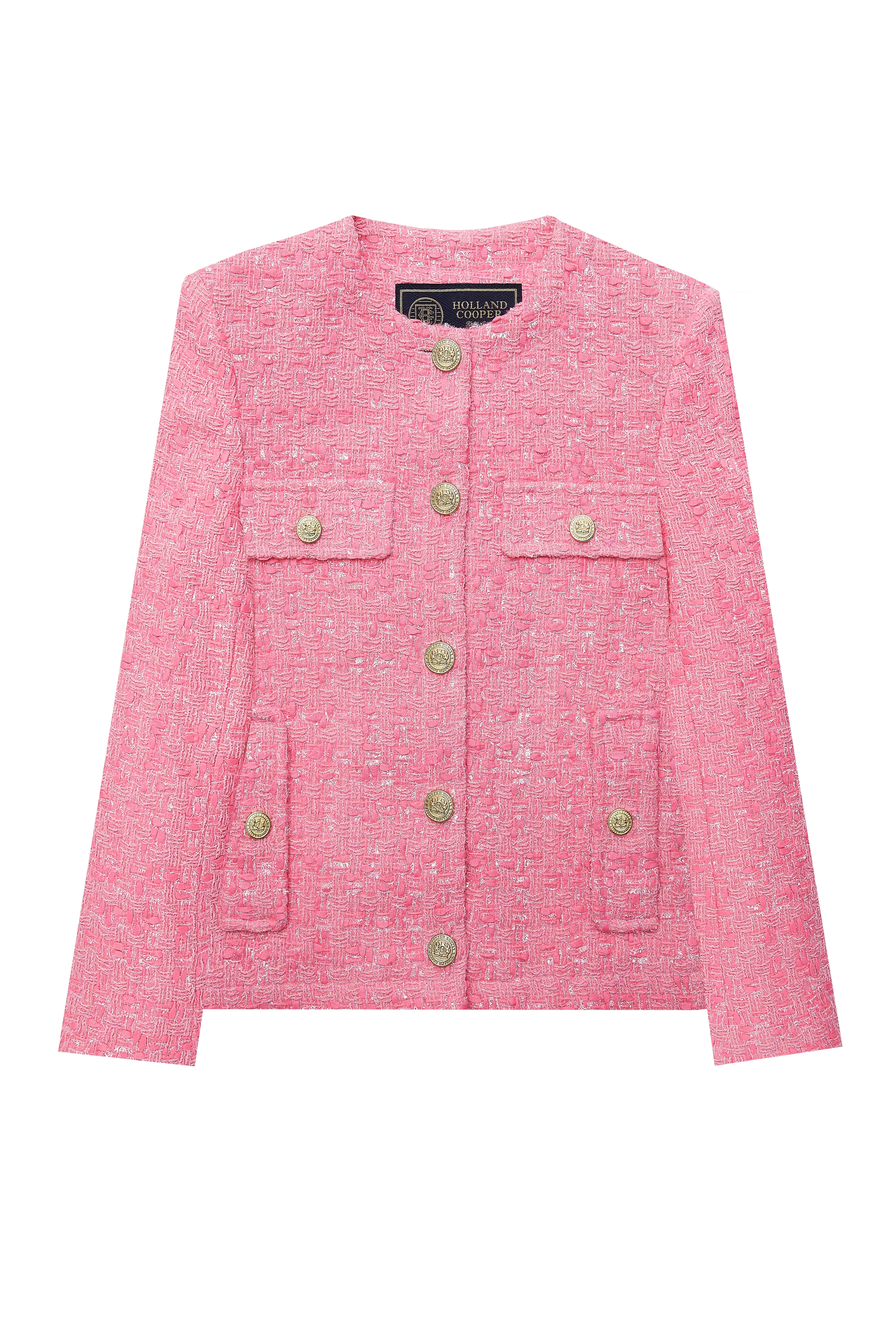 Chelsea Jacket (Pop Pink Boucle)