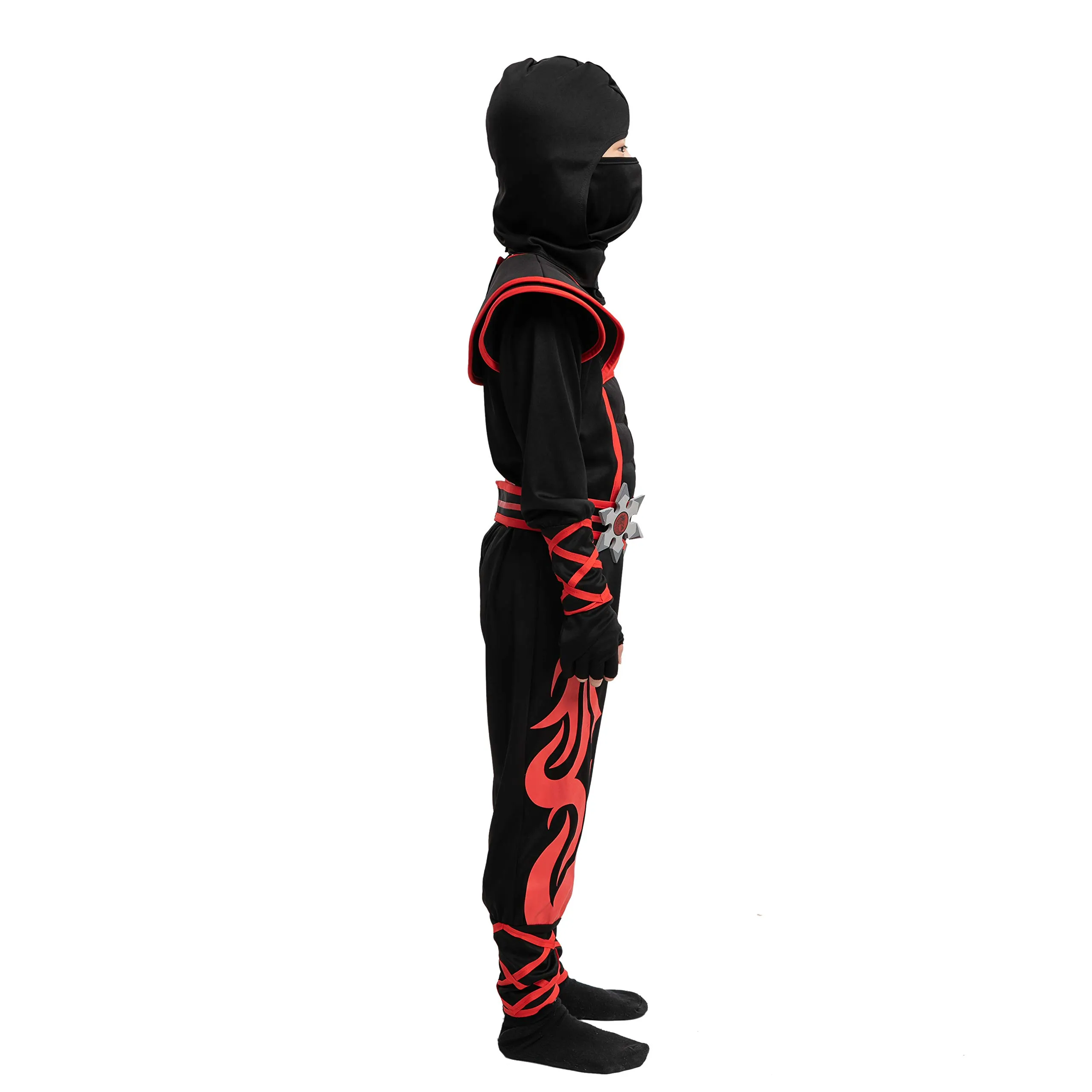 Child Unisex Red Flame Ninja Costume