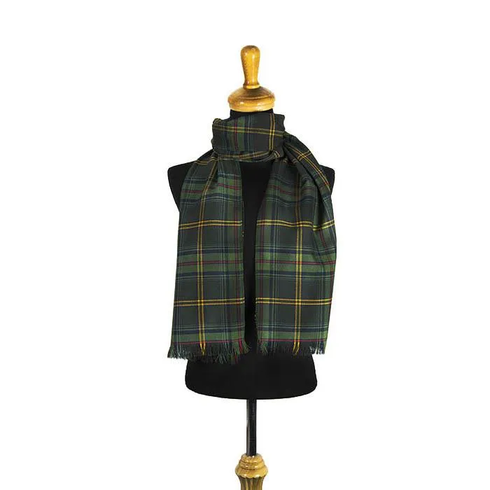 Clergy Green Modern Tartan Scarf