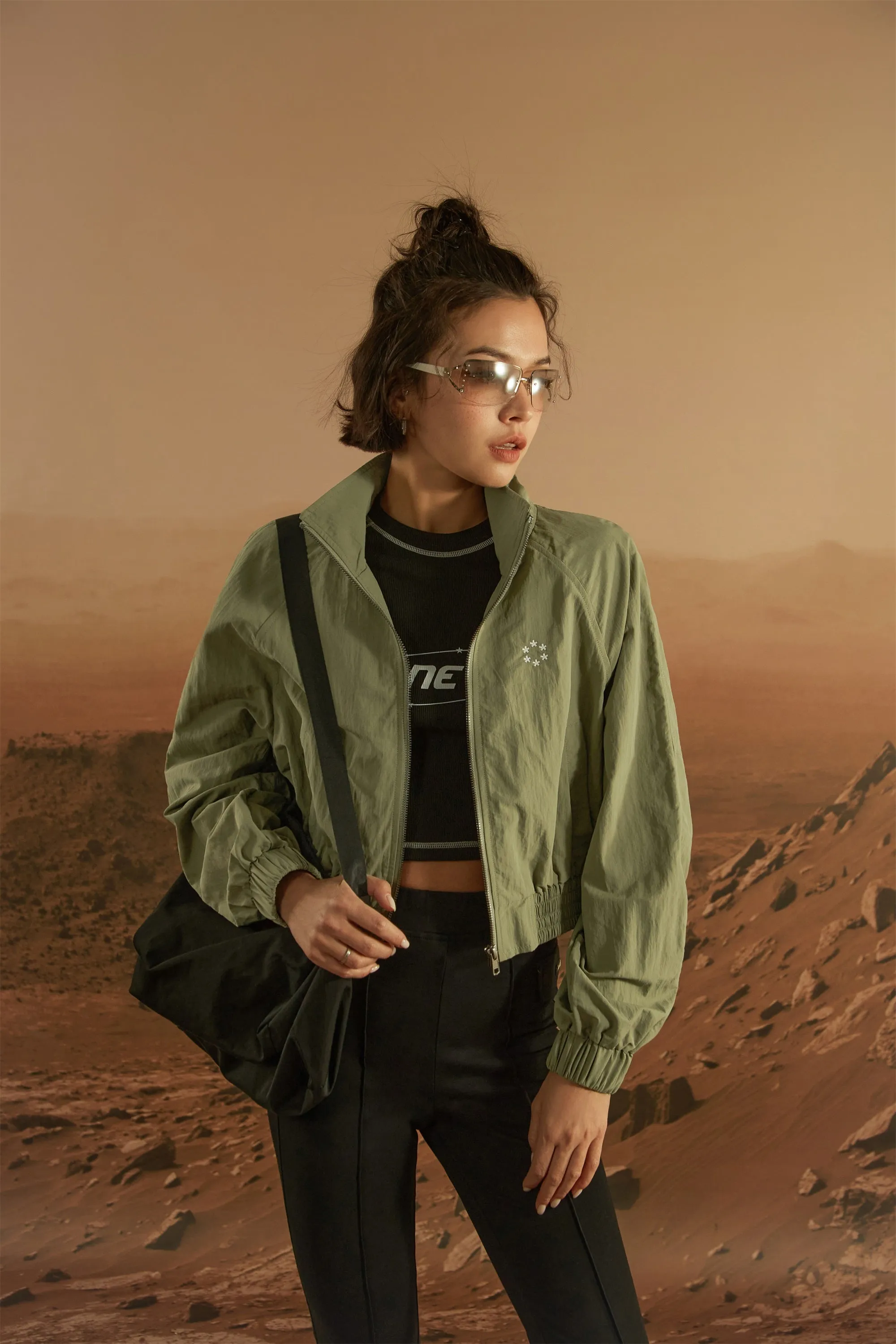 Collar Cropped Field Jacket