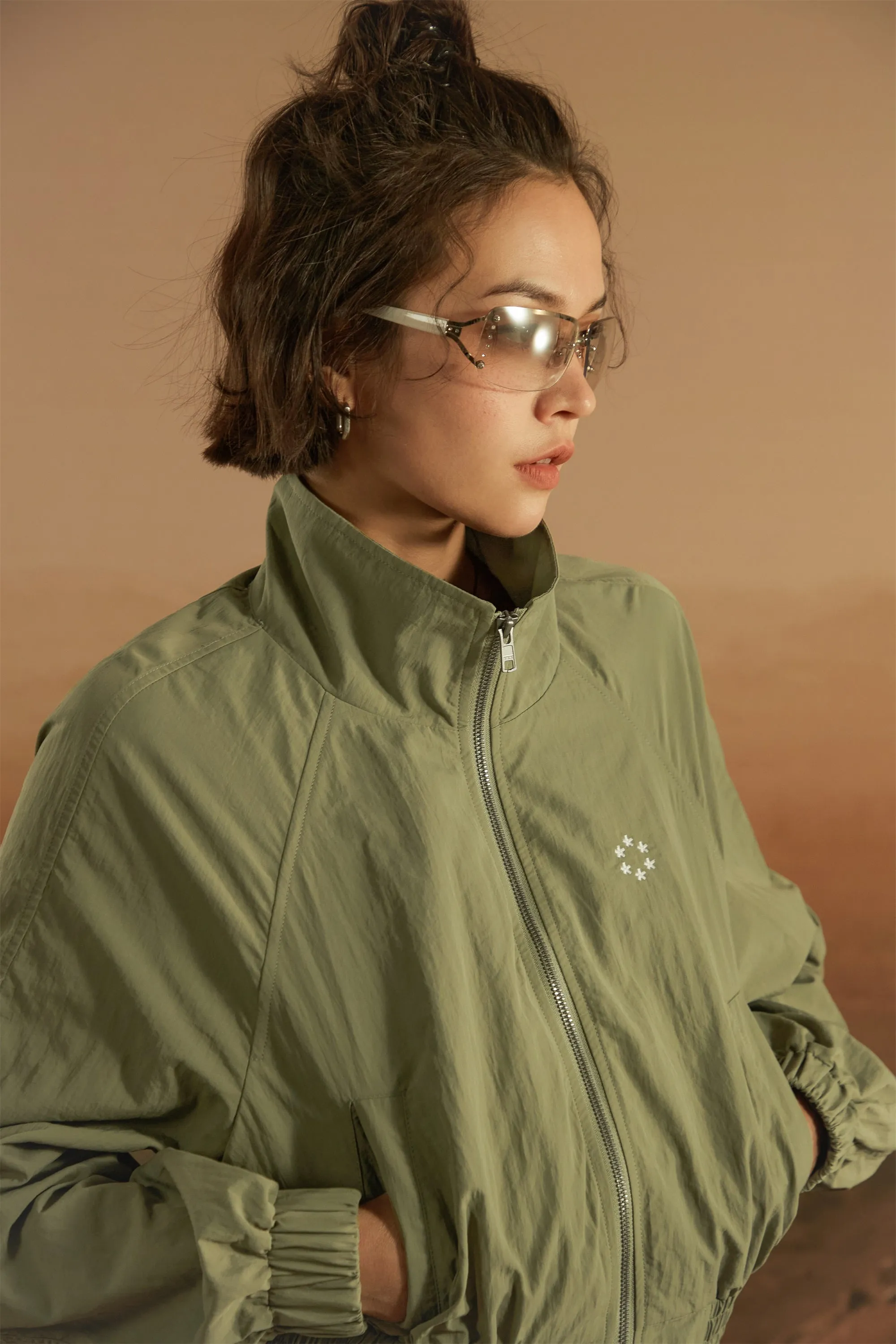 Collar Cropped Field Jacket