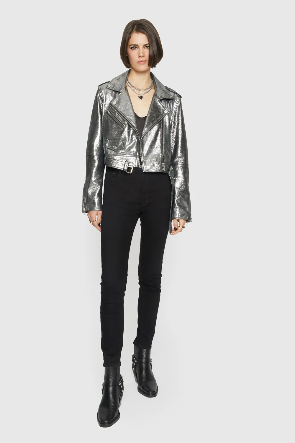 Cropped Jett Moto Jacket