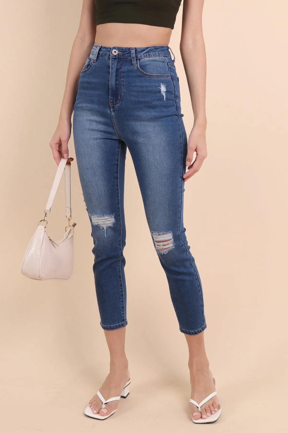 DAPHNE DENIM SKINNY JEANS IN DARK WASH