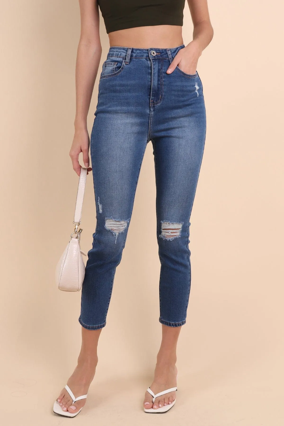 DAPHNE DENIM SKINNY JEANS IN DARK WASH