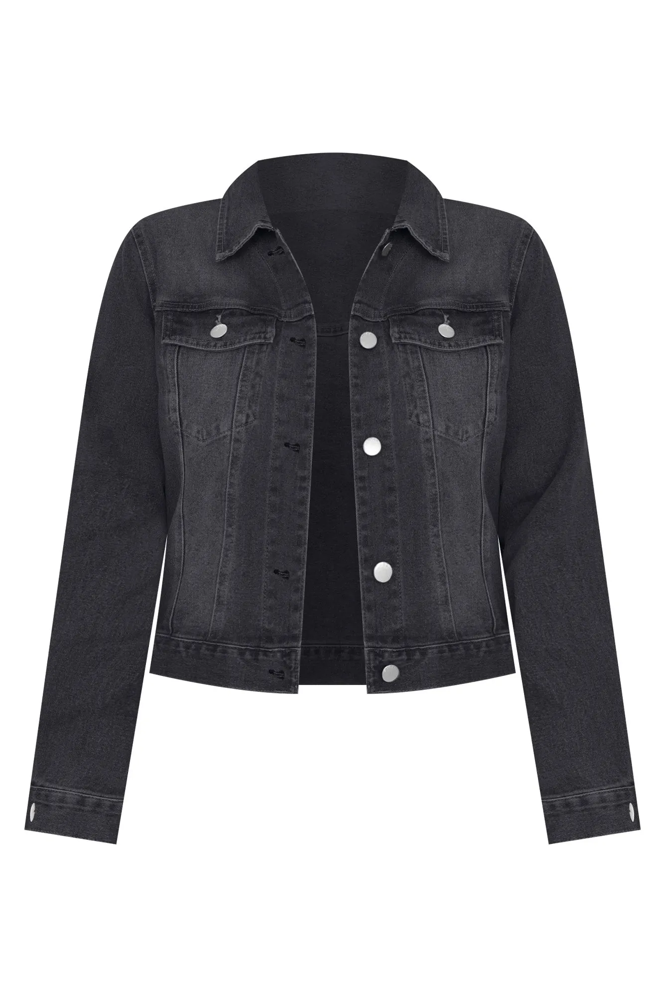 Darcy Washed Black Denim Jacket