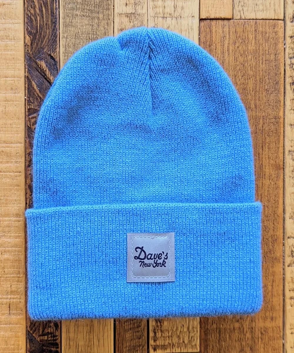 Dave's New York Kids' Vintage Logo Beanie - Carolina Blue