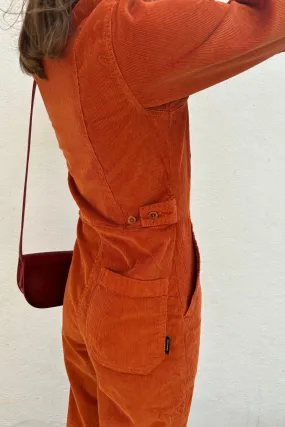 Dedicated Docksta Cinnamon Orange Corduroy Overalls