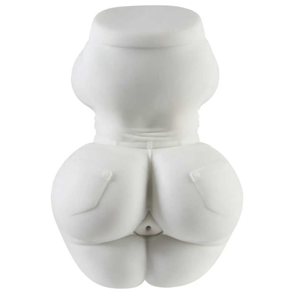 Denim Diva: Cow girl Torso Sex Doll All white designer Sex Toy For Men